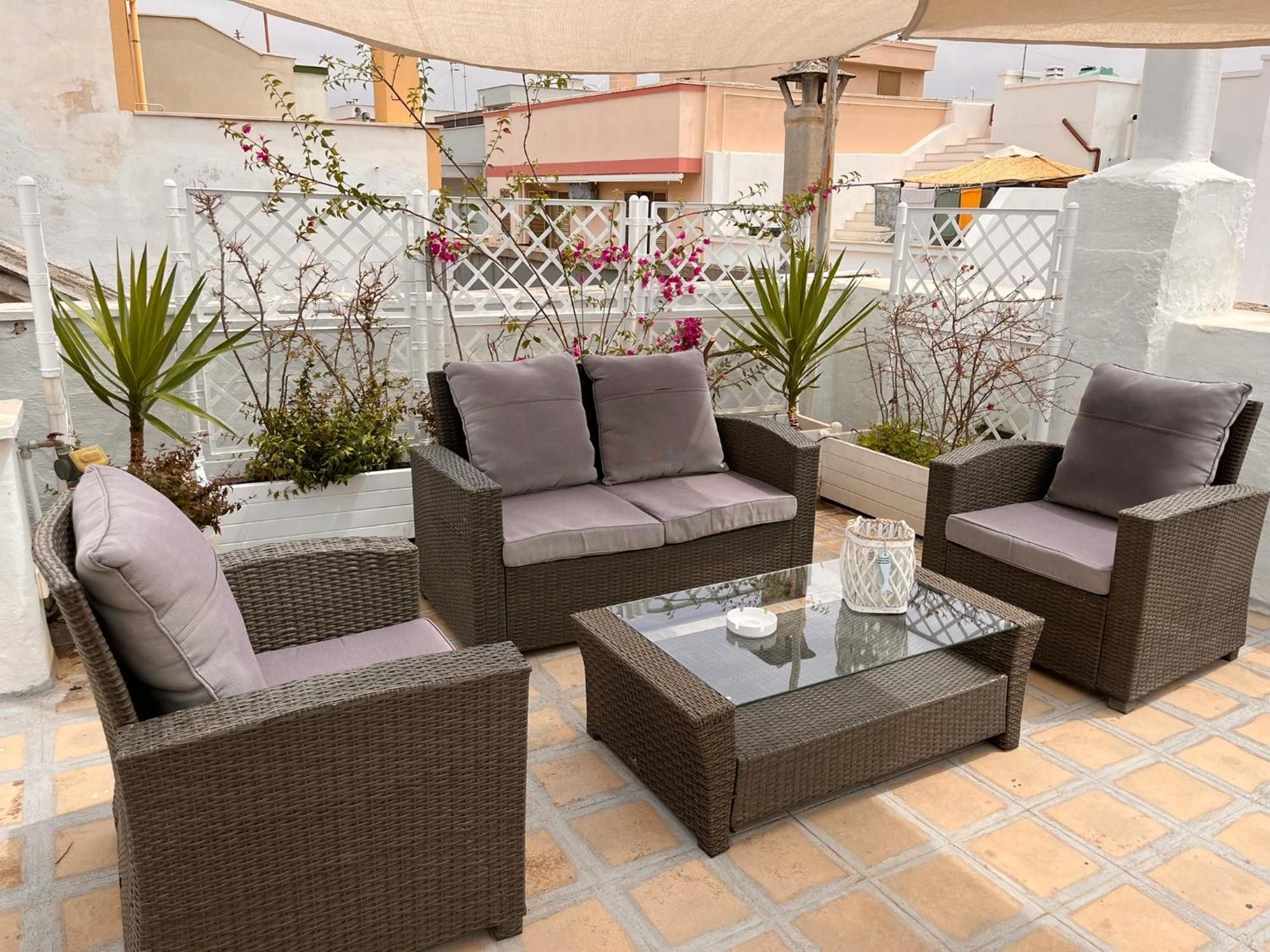 Vele Bianche Cosy Home Con Terrazza Полиньяно-а-Маре Экстерьер фото
