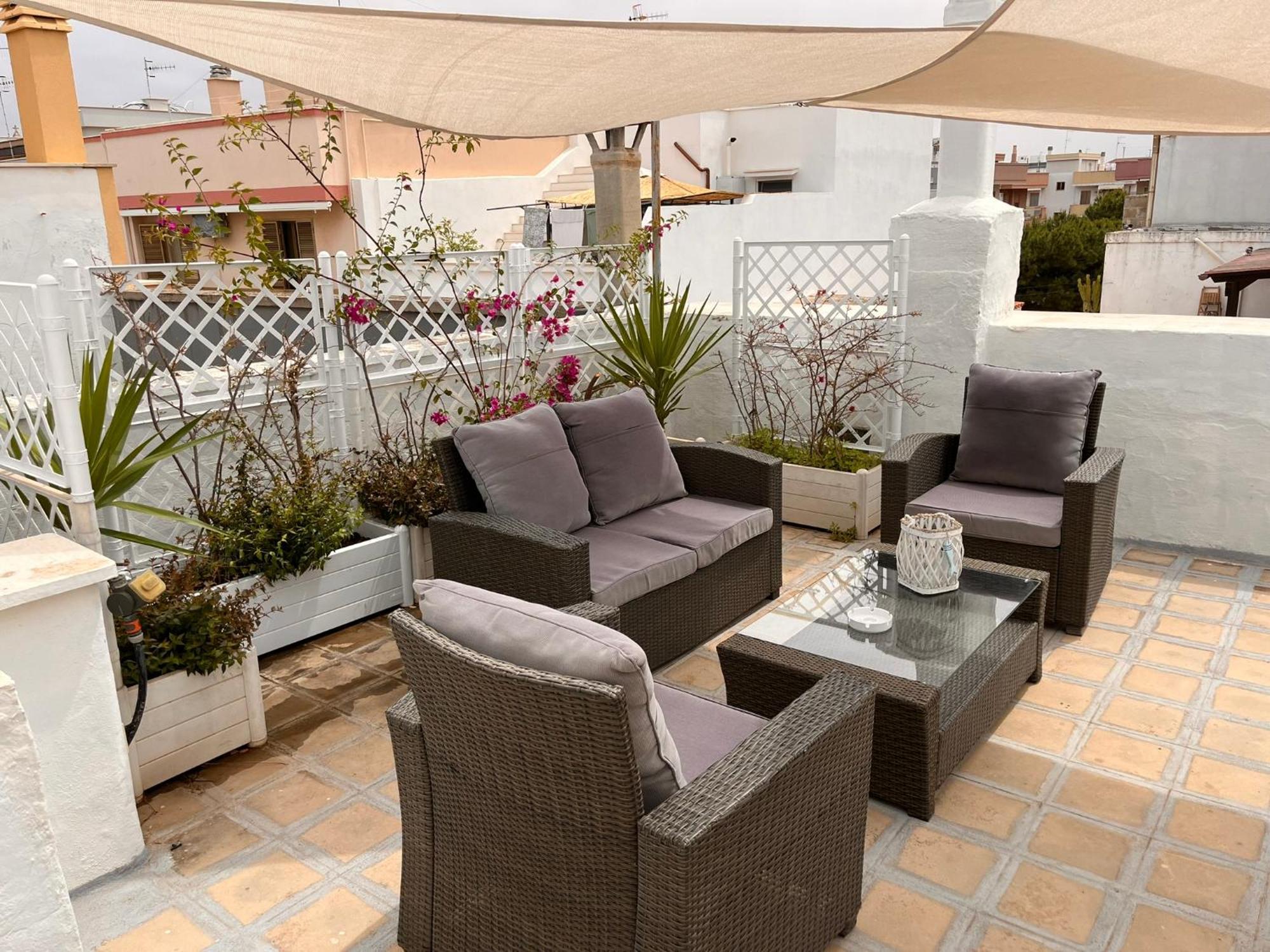 Vele Bianche Cosy Home Con Terrazza Полиньяно-а-Маре Экстерьер фото